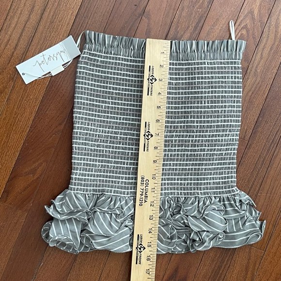 New Petersyn Revolve Barrett Sonma Smocked Tiered Ruffled Skirt Tube Top Small - Picture 8 of 9